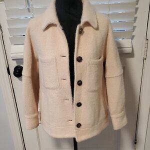 Greylin Cream Button-Up Jacket